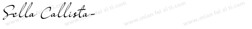 Sella Callista字体转换